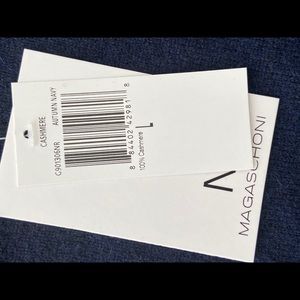 Magasconi NWT cashmere tunic L navy